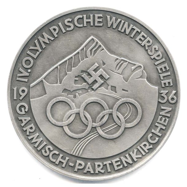 German WW2 Garmisch-Patenkirchen 1936 Olympic games Participation medal for officials