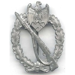German WW2 Infantry assault badge in silver 'Rettenmaier'