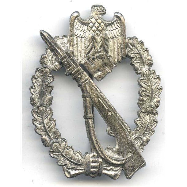 German WW2 Infantry assault badge in Silver 'FZZS'
