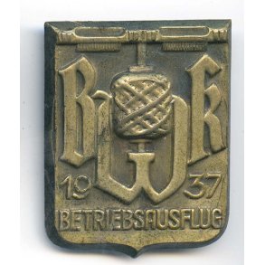 German WW2 Bremer Woll-Kmmerei company trip 1937 badge