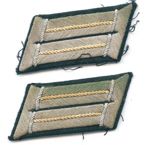 German WW2 Army Infantry Officer's collar tabs