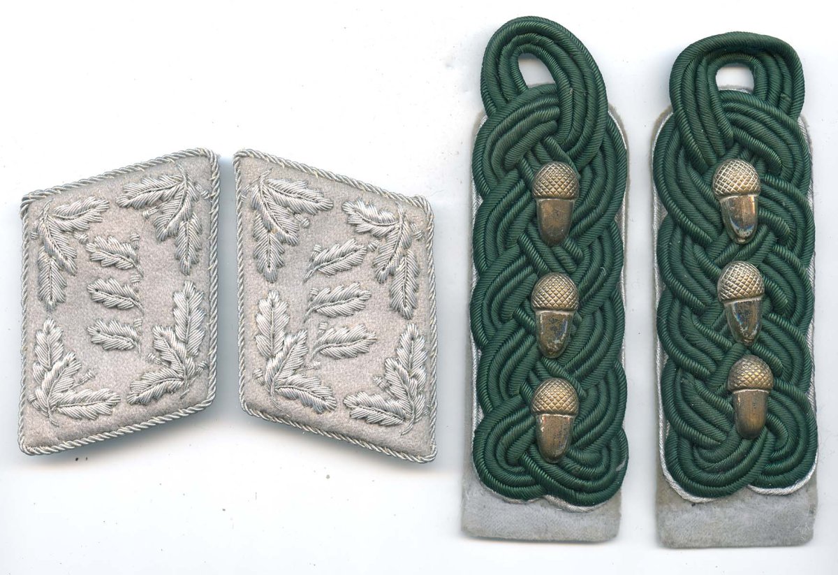 German WW2 Reich Forestry Service Landforstmeister insignia set ...
