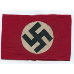 German WW2 NSDAP/SA member's armband - Stamped!
