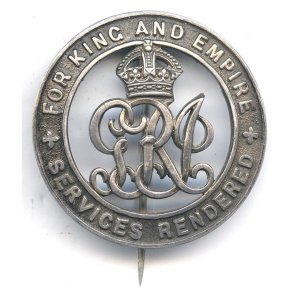 British WW1 Silver War Badge 