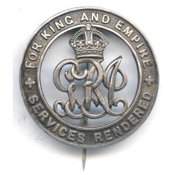 British WW1 Silver War Badge 