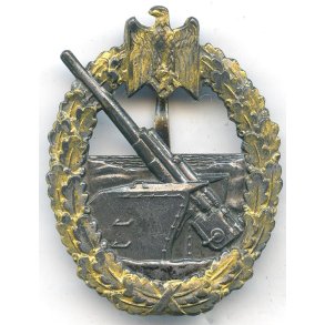 German WW2 Kriegsmarine Coastal artillery badge 'Juncker'