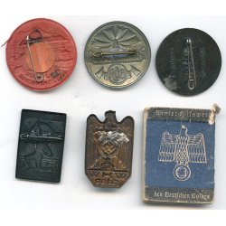 German WW2 6 x small badges etc