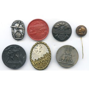 German WW2 7 x small badges lot