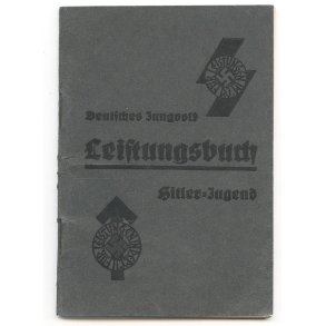 German WW2 HJ/DJ Leistungsbuch award book
