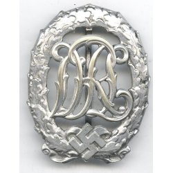 German WW2 DRL sports badge in silver 'Jena Wernstein'