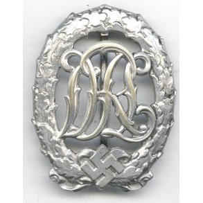 German WW2 DRL sports badge in silver 'Jena Wernstein'