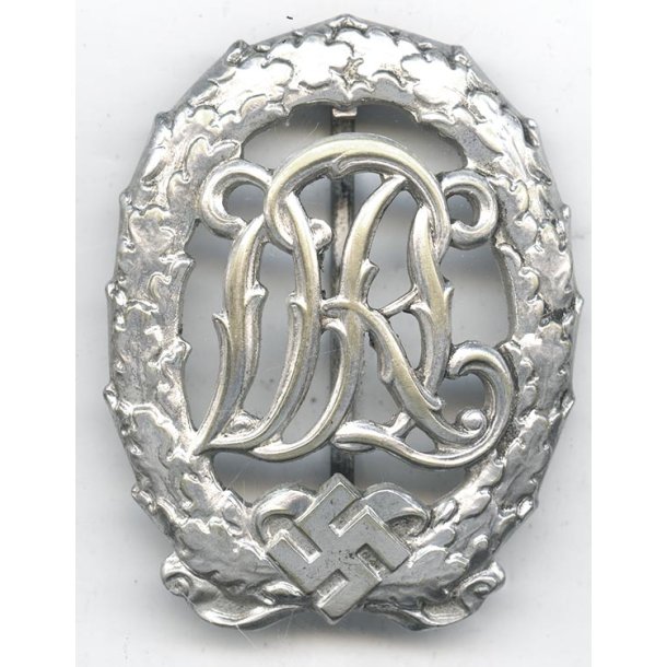 German WW2 DRL sports badge in silver 'Jena Wernstein'