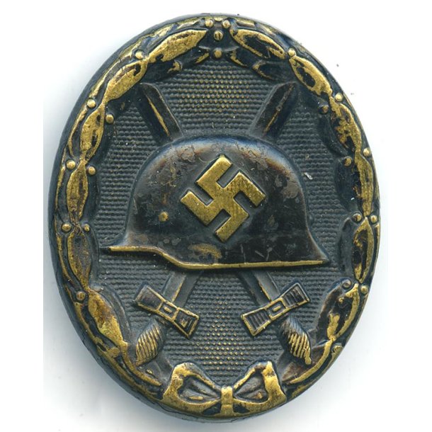 German WW2 Wound badge in black 1939 - Brass