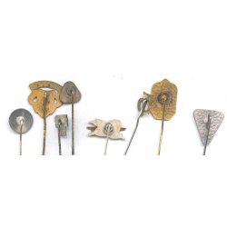 German 8 x mixed stickpins