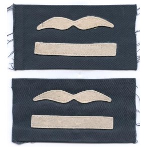 German WW2 Luftwaffe Leutnant's Sleeve Rank Insignia set