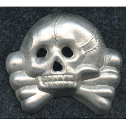 German WW2 SS / Army Cavalry / Danziger visor cap skull/ Totenkopf