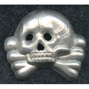 German WW2 SS / Army Cavalry / Danziger visor cap skull/ Totenkopf