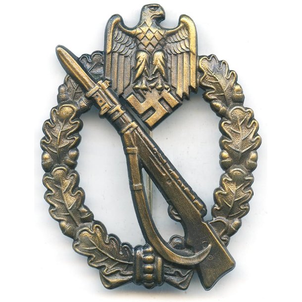 German WW2 Infantry assault badge in bronze 'JFS'