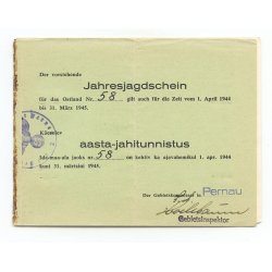 German WW2 Ober inspektor Walter Staack - Military administration paper group