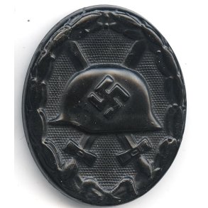 German WW2 Wound badge in black 1939 '107'