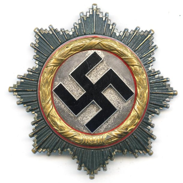 German WW2 German Cross in gold '20' - Heavy version