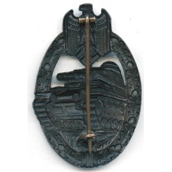 German WW2 Panzer Assault Badge  in bronce 'Deumer'