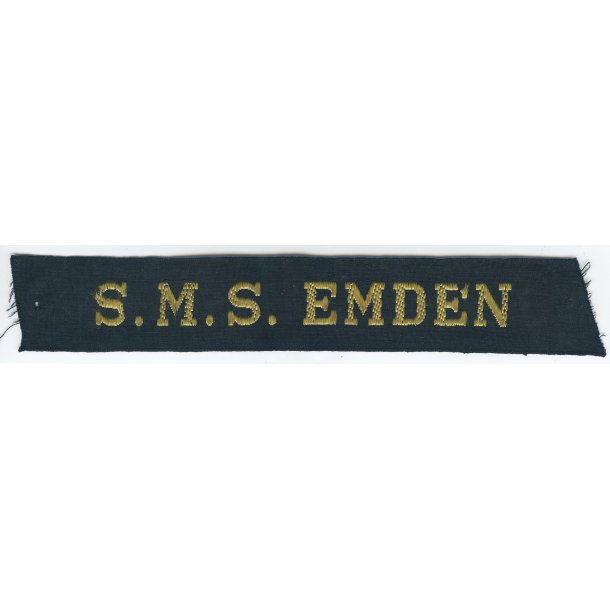 German WW1 Imperial navy Cruiser S.M.S Emden cap tally