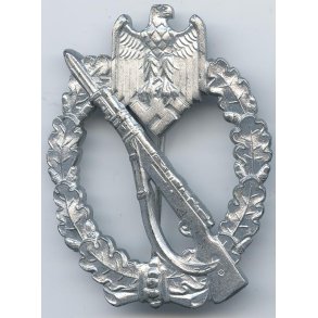 German WW2 Infantry assault badge in silver 'Deumer' - Minty!