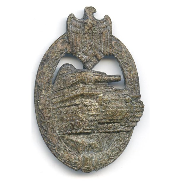German WW2 Panzer Assault Badge  in Silver 'A.S'