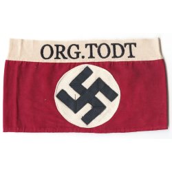 German WW2 Organisation Todt member cufftitle