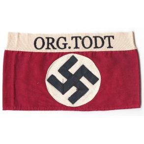 German WW2 Organisation Todt member cufftitle