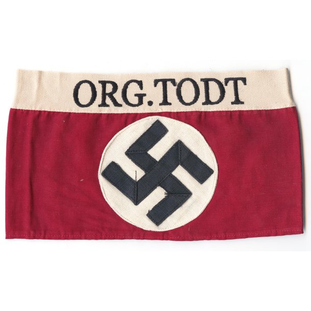 German WW2 Organisation Todt member cufftitle