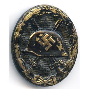 German WW2 Wound badge in black 1939 - Brass