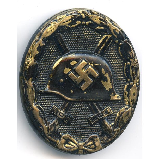 German WW2 Wound badge in black 1939 - Brass