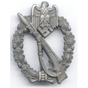 German WW2 Infantry assault badge in Silver 'FZZS'