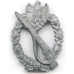 German WW2 Infantry assault badge in Silver 'FLL'
