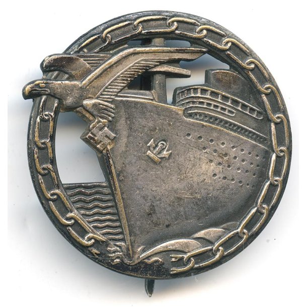 German WW2 Kriegsmarine Blockade Runners badge 'Schwerin'