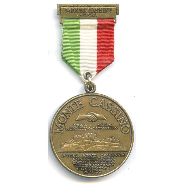 WW2 Monte Cassino memorial medal