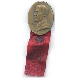 German WW2 Meeting badge with Ribbon � Deutscher Fischerei-Verein &amp; 55 Jahre Th�r. L.F.V.