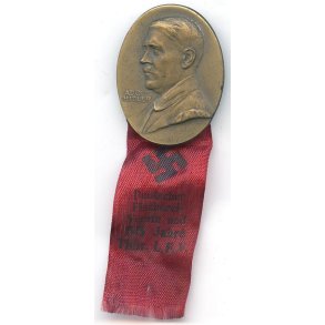 German WW2 Meeting badge with Ribbon � Deutscher Fischerei-Verein & 55 Jahre Th�r. L.F.V.