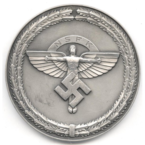 German WW2 NSFK Commemorative Plaque � "Reichswettkampf der Flieger-Hitler-Jugend 1941" (Deschler u. Sohn)