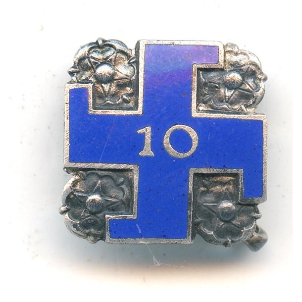 Finnish WW2 Lotta Sv�rd 10 year members badge