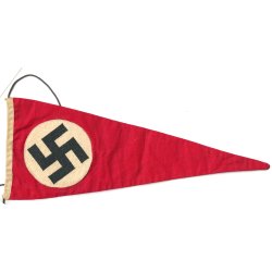 German WW2 NSDAP/National pennant 29x24 cm