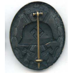 German WW2 Wound badge in black 1939 - Brass
