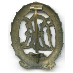 German WW2 DRA sports badge in bronze  + Miniature