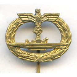 German WW2 Kriegsmarine U-boat War miniature badge  - 18 mm