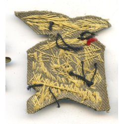 Italian WW2 Mountain trooper artillery cloth badge