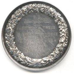 Germany, Kingdom of Prussia, silver commemorative coin for the silver wedding anniversary of Emperor Wilhelm &amp; Augusta 1854