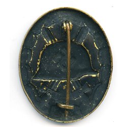 German WW2 Wound badge in black 1939 - Brass
