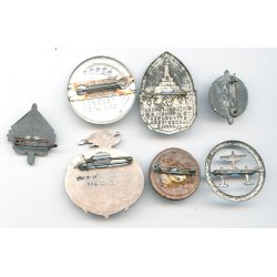 German WW2 7 x small badges etc